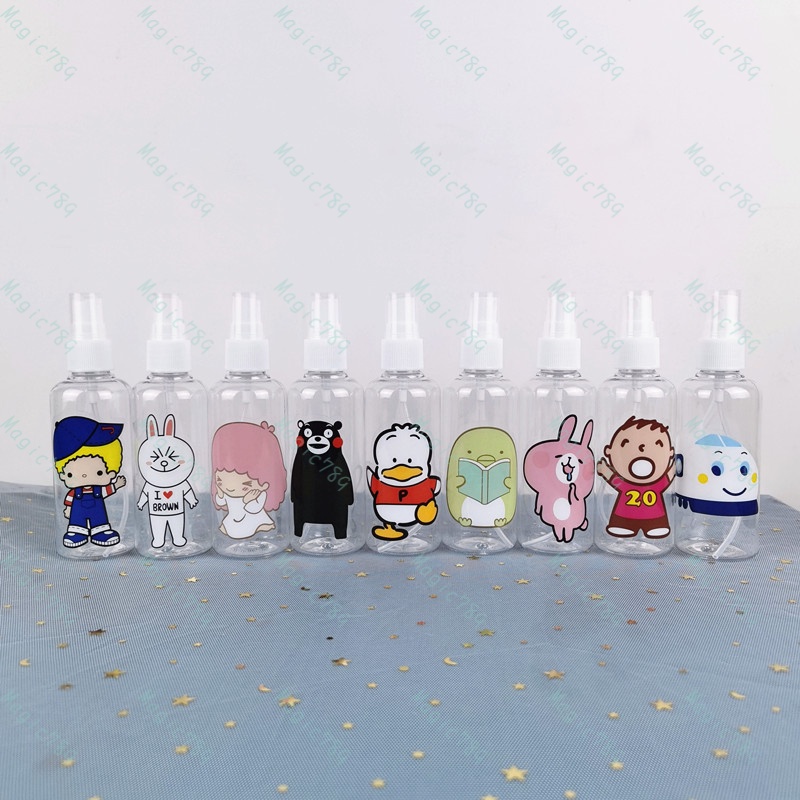 Magic789 100ML Cartoon Kumamon Kitty Melody Spray Bottle Plastic Travel Size Bottles for Cosmetic