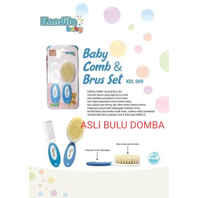 Kandila Baby Comb &amp; Brush Set KDL009