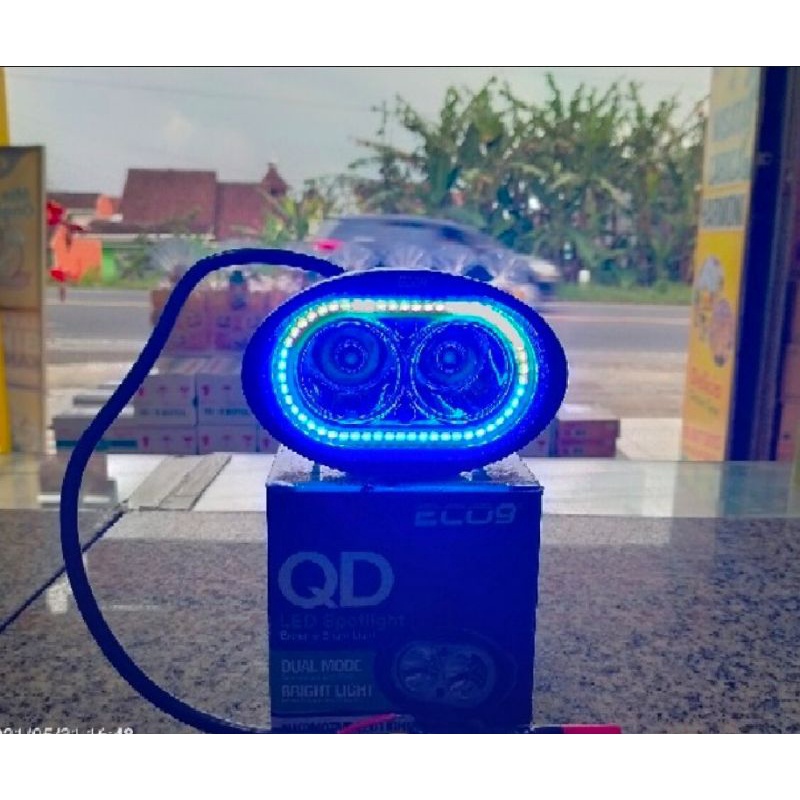 lampu tembak cree owl 2 mata besar angel eyes lampu sorot 20wat