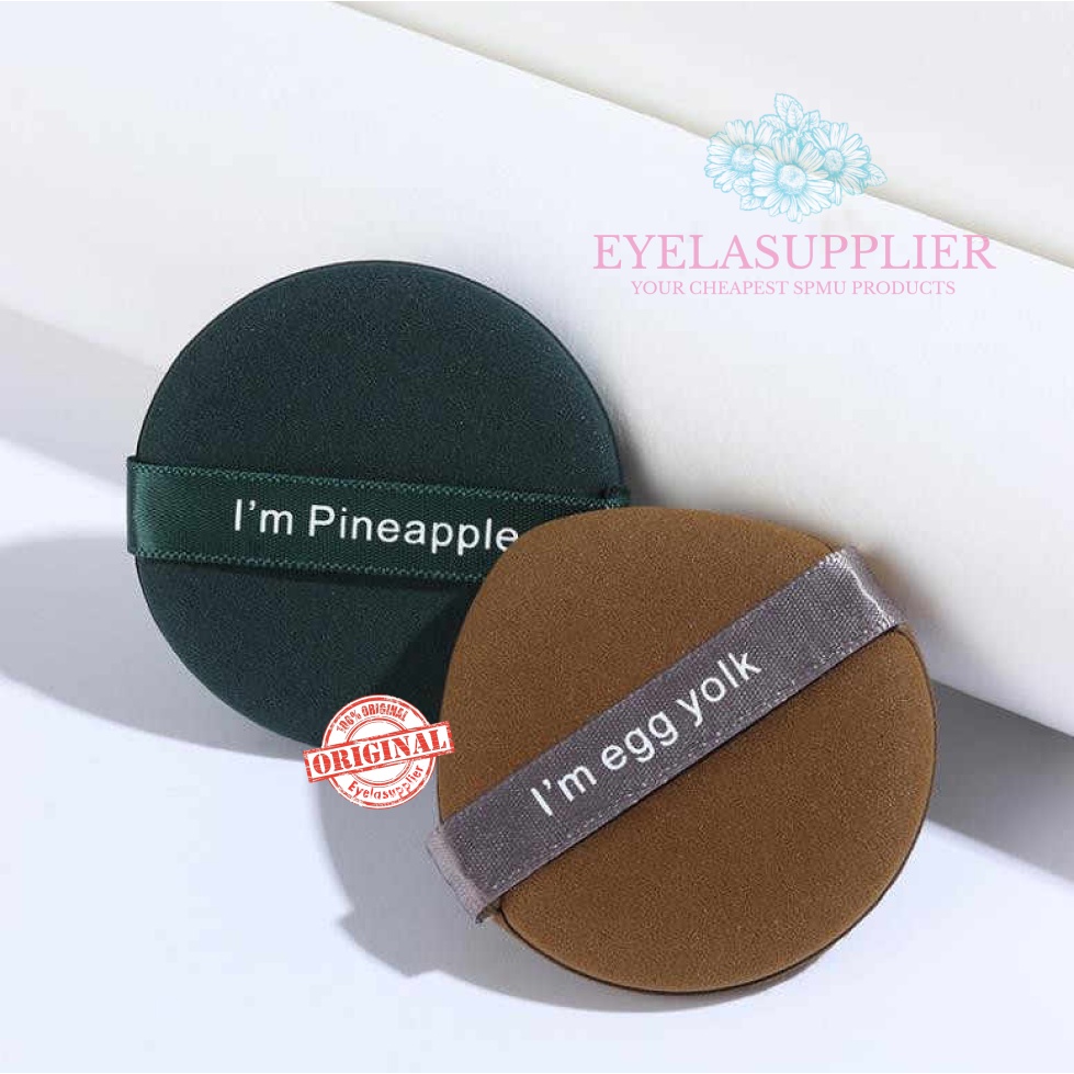 Spon Bedak Foundation BB Cushion Pineapple Egg Yolk Powder PREMIUM HIGH QUALITY Bubuk Beauty Sponge Air Puff Blender Spons Makeup Applicator Aplikator