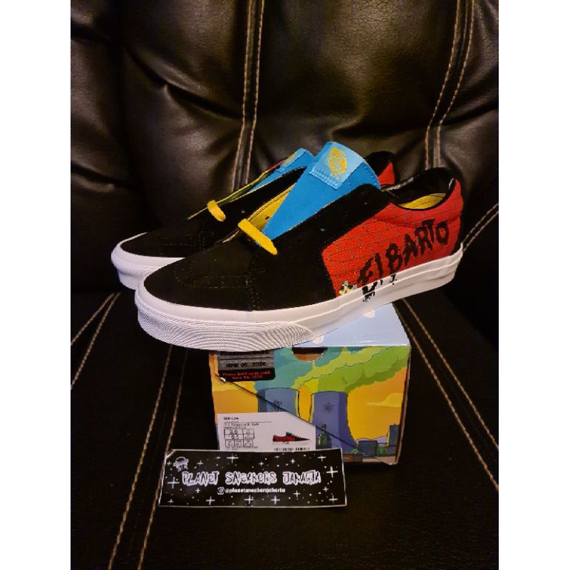 Vans Sk8 Low The Simpsons "El Barto" Red/Black&White Original BNIBWT