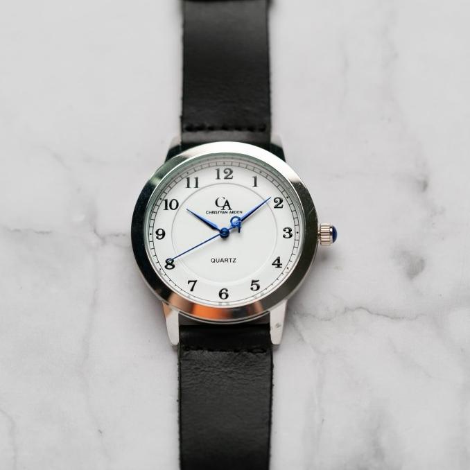 Jam Tangan Pria Christyan Arden OWEN CA3213 - White - Black Strap