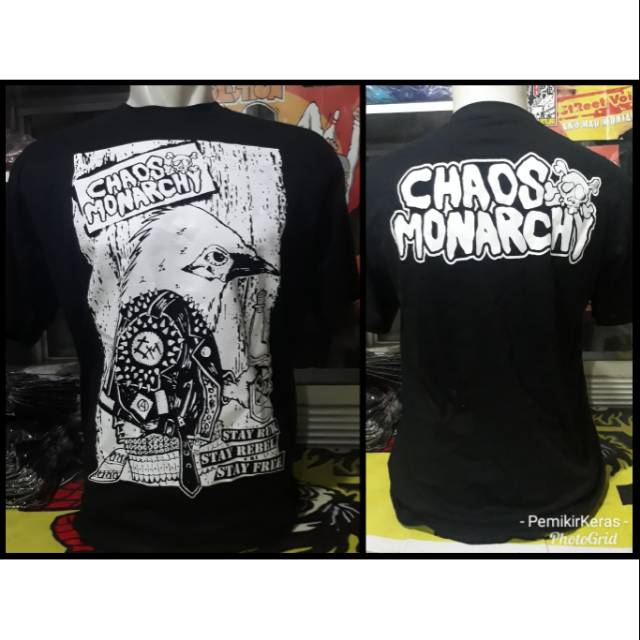 Tshirt punk chaos monarchy - stay rude stay rebel stay free