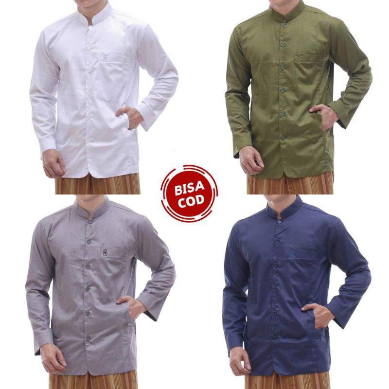 Baju koko pria | baju koko haibah polos | baju koko haibah terompah | baju koko haibah terompah | koko haibah ammu | baju koko dewasa | baju koko lengan panjang