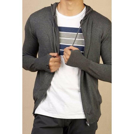 JAKET SWEATER DISTRO RAJUT ARIEL GREENLIGHT ABU MUDA KEREN / GREY