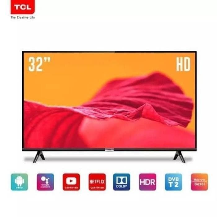 TCL 32 Inch 32L4B Smart TV - Android 11 - HD - Dolby Audio Bezel-less