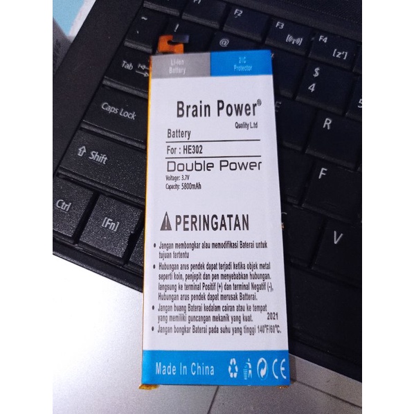 Baterai batre Luna V55C Luna V HE302 HE-302 double power