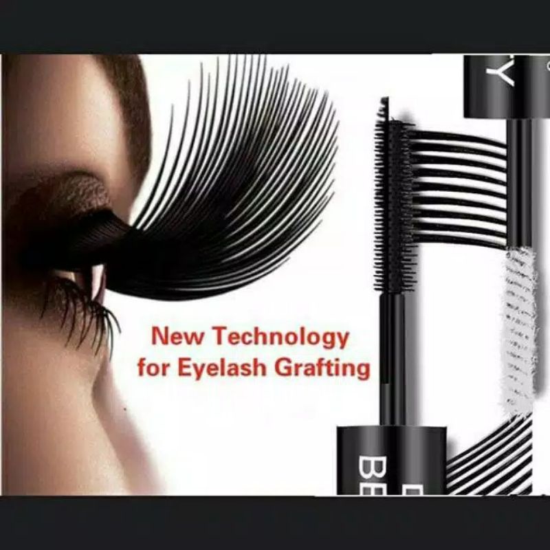 Medan Termurah 2in1 Mascara Pemanjang Bulu Mata Maskara Waterproof Longlasting DNM Black 4D Silk Fiber