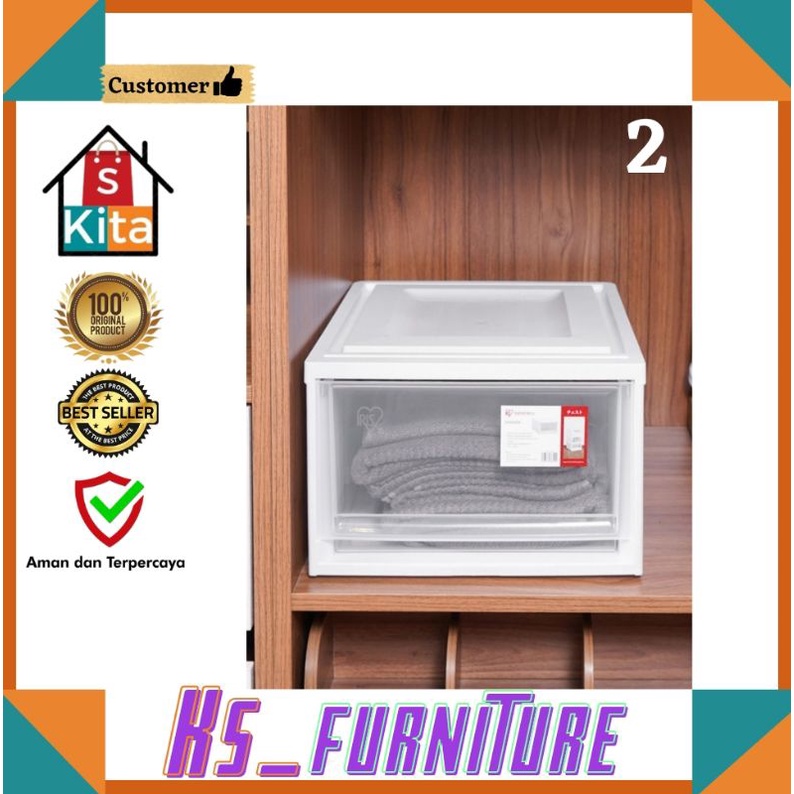 kotak penyimpanan/kotak plastik/kotak serbaguna/box/box pakaian/box baju/Box Lemari
