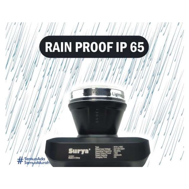 Headlamp / Senter Kepala Surya 15w L155C rainproof 15 watt