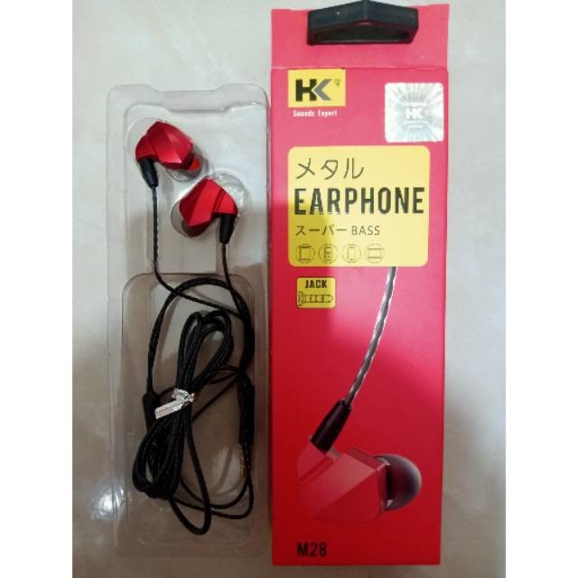 C_    Earphone HK-M28 Super Bass Headset Sound Expert