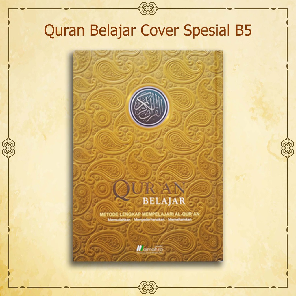 kitab alquran promo / Al Quran Belajar Cover Spesial B5 Gold