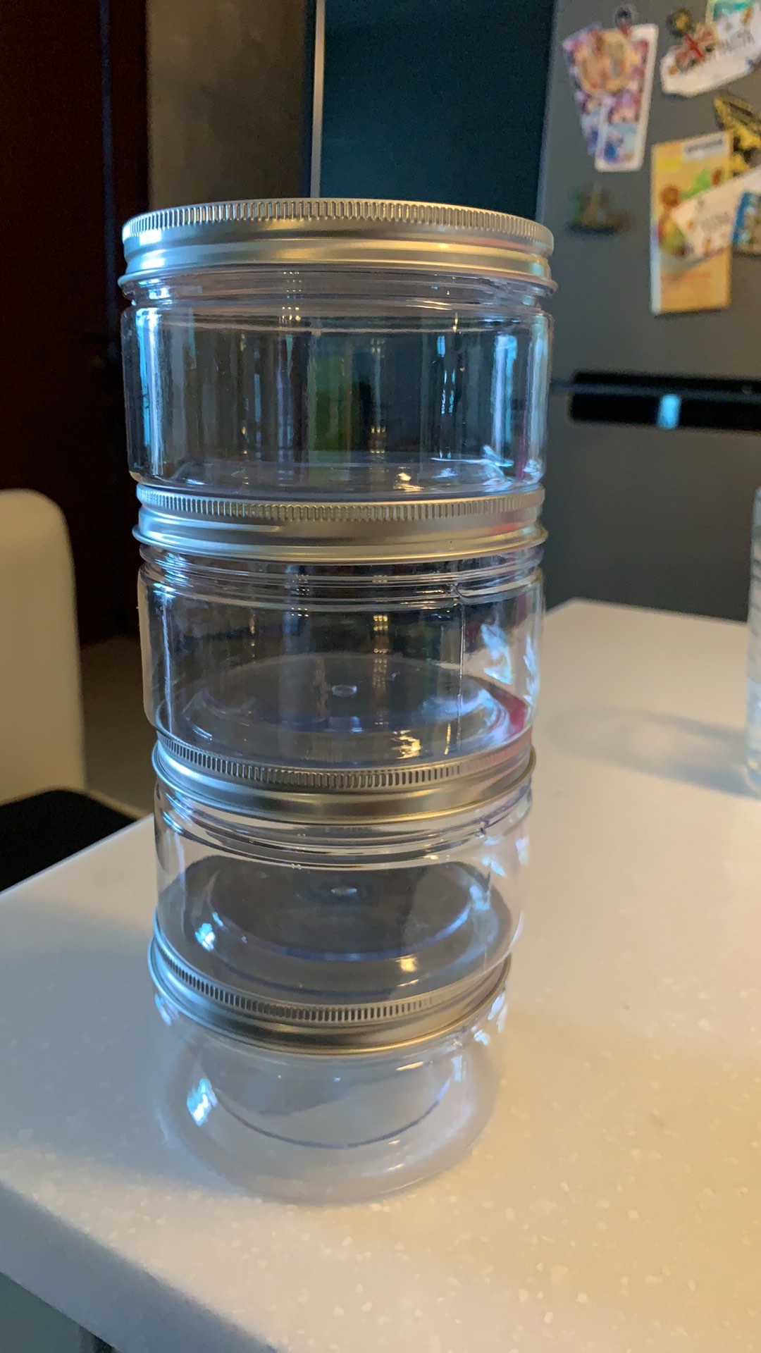 Toples Makanan 360ml Toples Plastik Tutup Aluminium Gelato Botol Gel Lidah Buaya 360gram