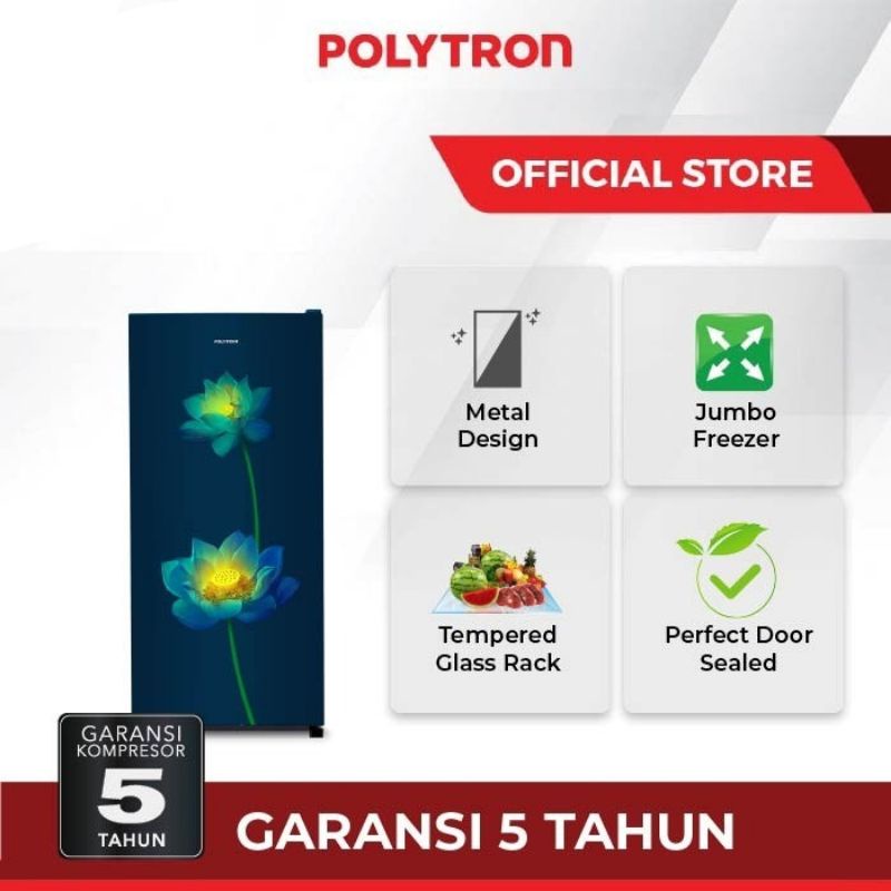 Kulkas Polytron 1 Pintu PRB 150- 180 Liter Murah Bagus Berkualitas Garansi Resmi