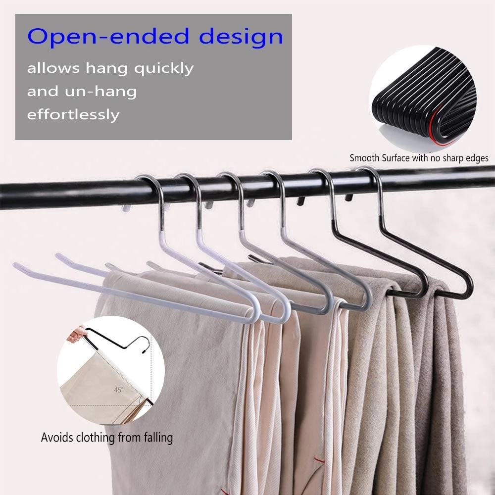 Rak Hanger Pengering Pakaian Bentuk Z Bahan Metal Seamless Anti slip