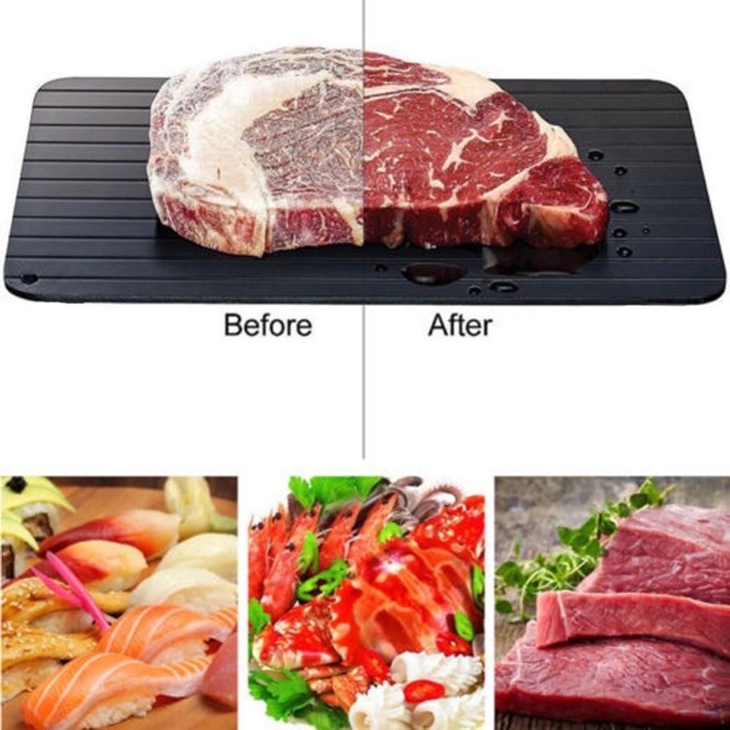 DEFROSTING TRAY / DEFROST PLATE FAST PELUNAK MAKANAN BEEF IKAN FREEZER YAKINIKU SALMON ALAT DAPUR ON