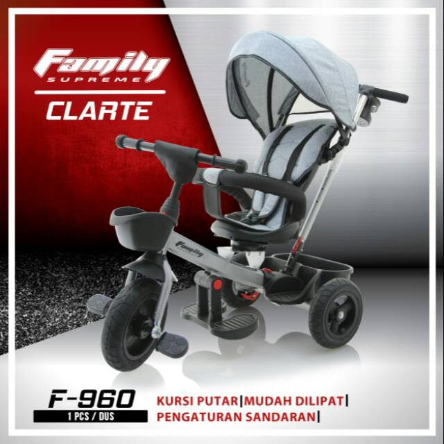 Sepeda Anak Family Roda Tiga Supreme Clarte F-960