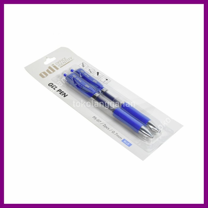 

Odi Set 2 Pcs Retractable Pen Gel 0.7mm - Biru MA17