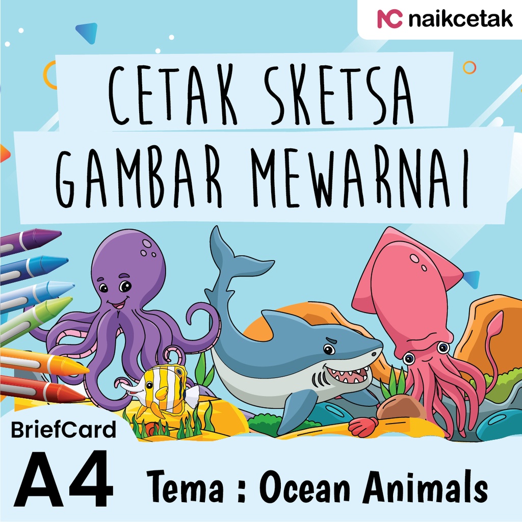 

GAMBAR & SKETSA MEWARNAI - TEMA OCEAN ANIMALS
