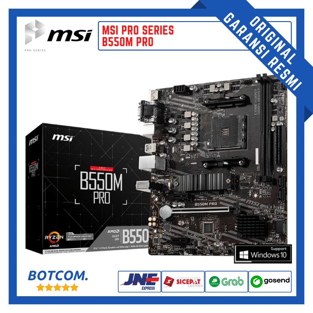 Jual MSI B550M PRO | MOTHERBOARD MAINBOARD MOBO PROCESSOR AMD RYZEN AM4 ...