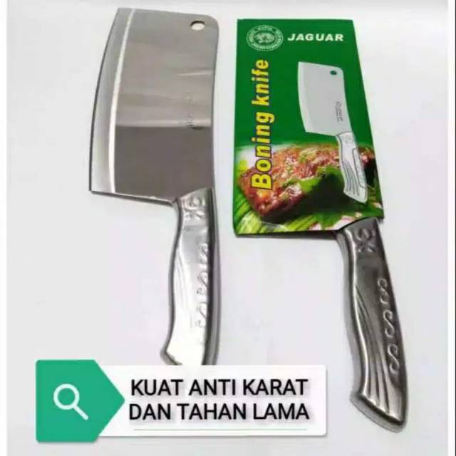 GOLOK PISAU DAGING PHANTER STAINLESS STEEL TEBAL