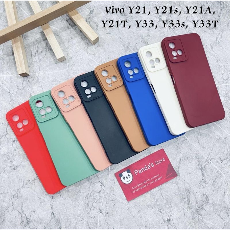 Softcase Pro Camera Vivo Y21, Y21s, Y21A, Y21T, Y33s, Y33T Candy Case Full Color 3D Silikon TPU