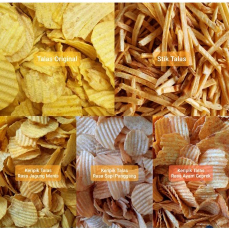 

Keripik Talas aneka rasa kemasan Ball / snack kiloan - Snack Lezat