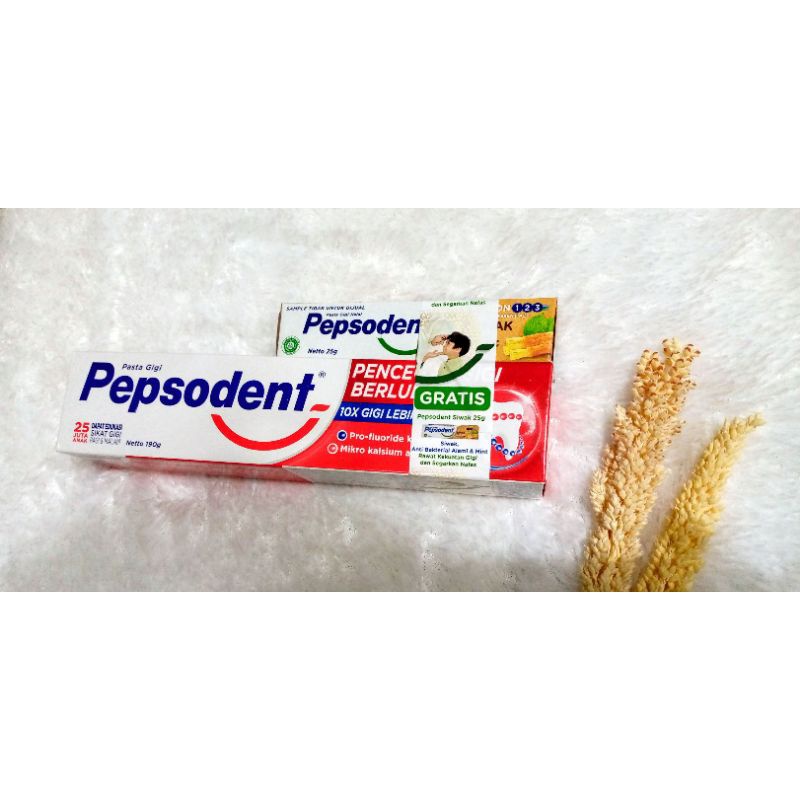 Pepsodent 190 gr free Pepsodent Siwak 25 gr