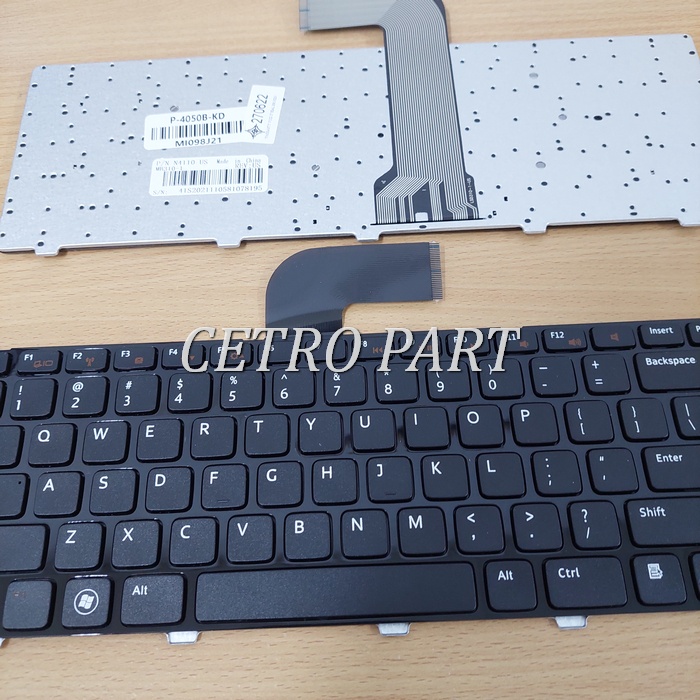 Keyboard Laptop DELL Inspiron 14R N4050 N4040 N4110 M4040 M4110- Hitam BERGARANSI