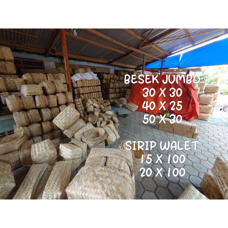 Besek Jumbo 30X30 40X25 50X30 Besek Walet Sirip Walet