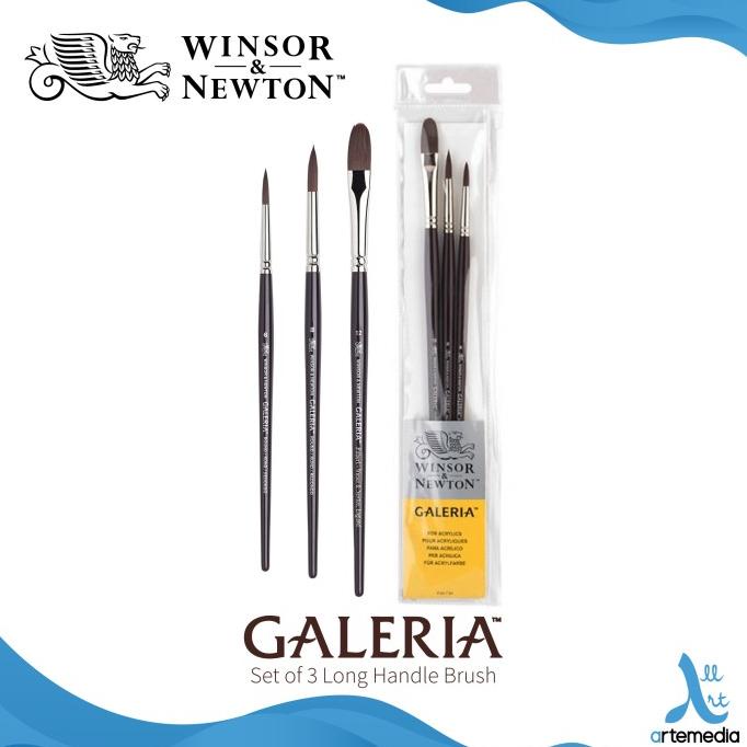 

Kuas Lukis Winsor & Newton Galeria Set 3 Synthetic Brush Long Handle ---READY---