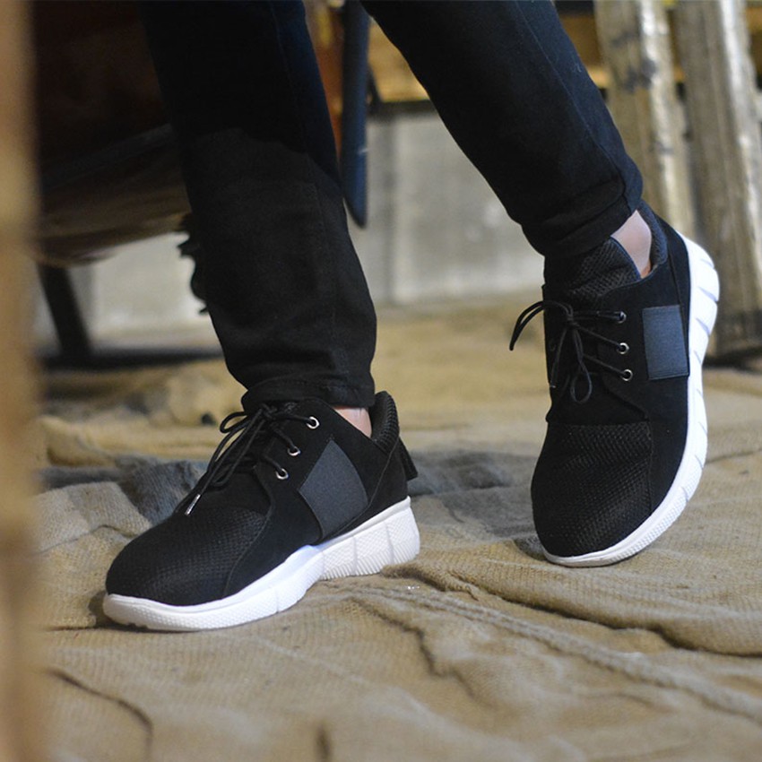 FLAVIO BLACK |FORIND x Lvnatica| Sepatu Sneakers Tali Santai Kasual Pria/Cowok/Men Sneaker Footwear