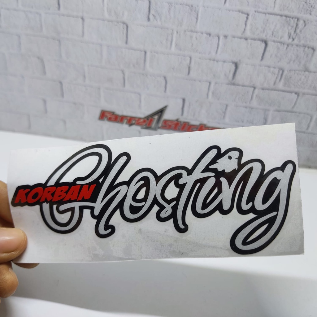 Stiker sticker korban ghosting