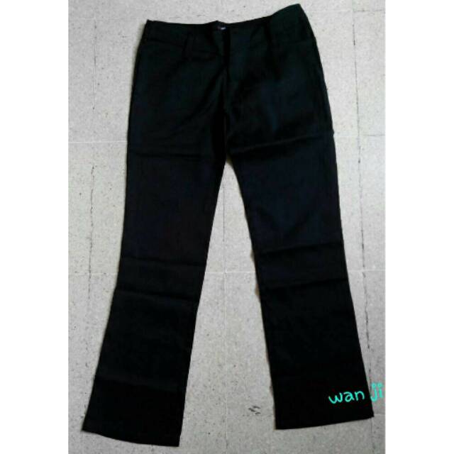 Celana bahan S-XL/ celana kerja/ celana hitam/ celana panjang bahan