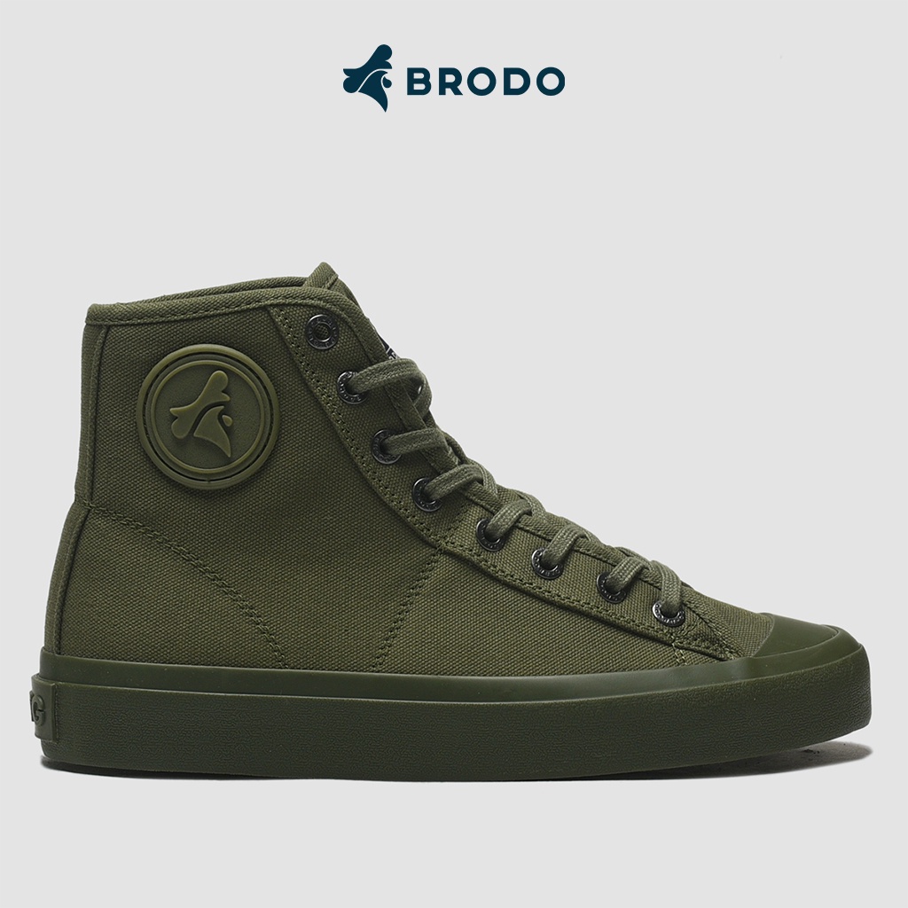 BRODO - Sneakers VTG V.2 HI Solid Olive