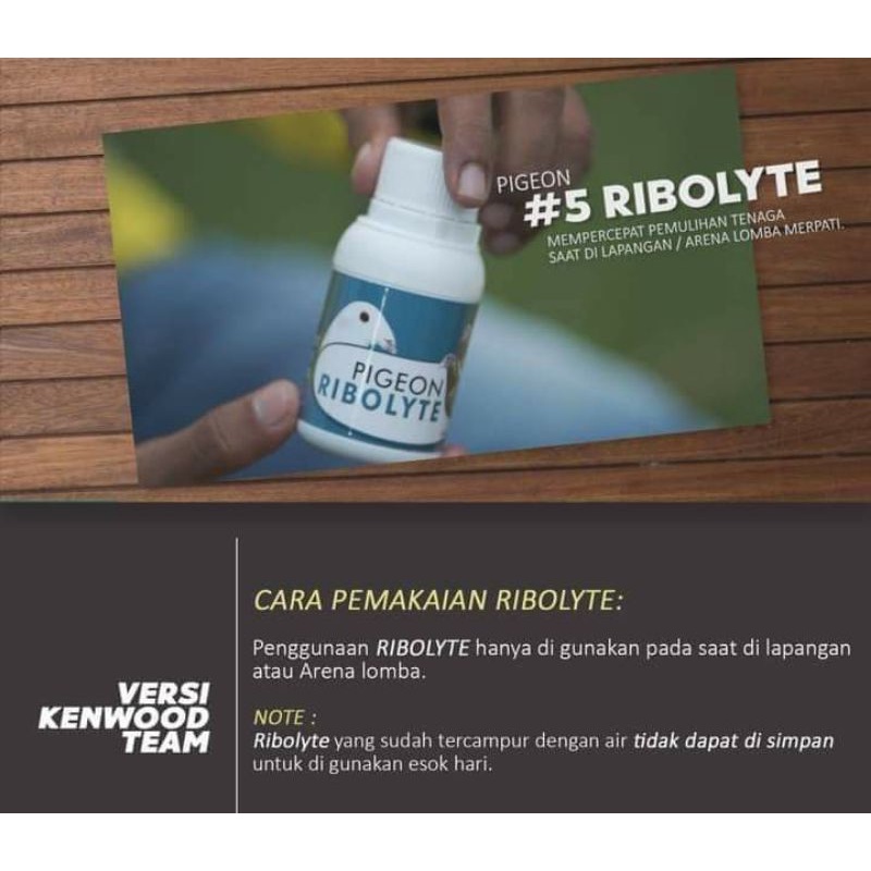 Ribolyte | Rebolyte | Ribolit | Ribolite Vetafarm Suplemen Tenaga Merpati Import Original