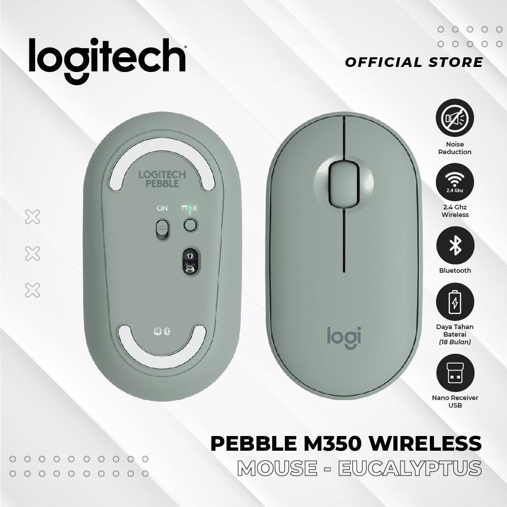 Logitech Pebble Wireless Bluetooth Mouse M350