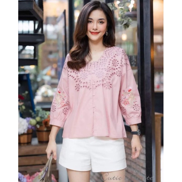 Atasan Blouse Cutie Minute Import Bangkok