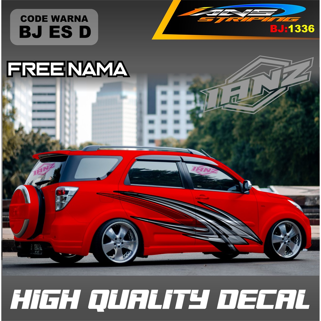 DECAL STIKER MOBIL INNOVA TERBARU / STICKER DECAL MOBIL RACING KEREN / STIKER MOBIL AVANZA XENIA PAJERO