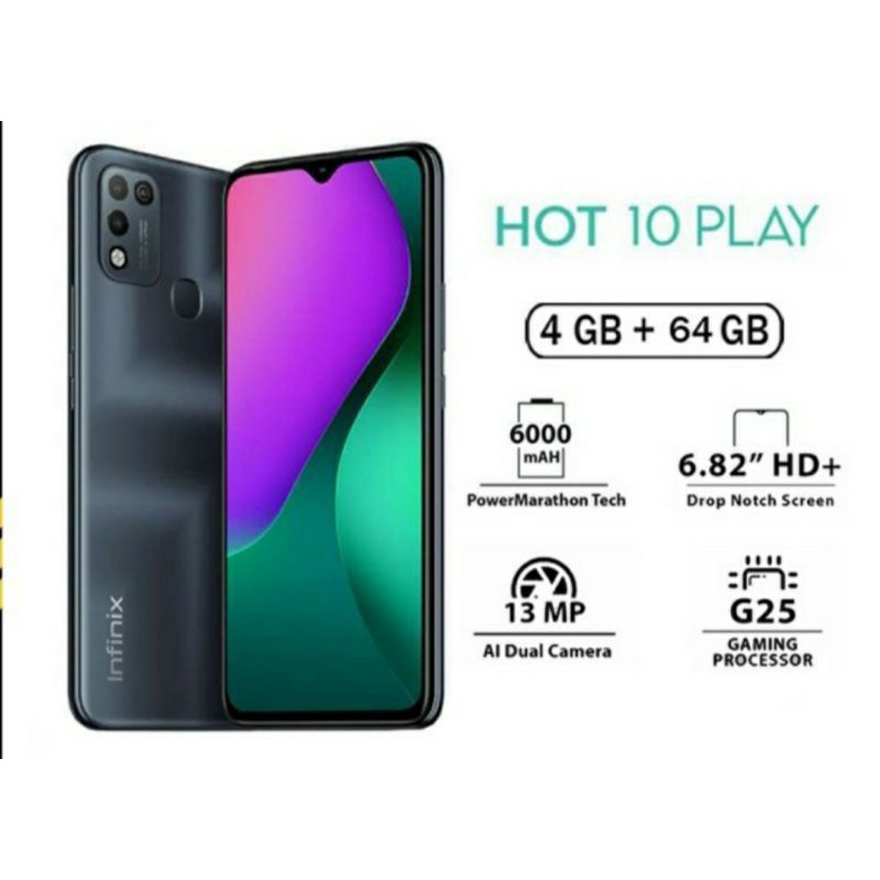 Infinix hot 10 play 4/64