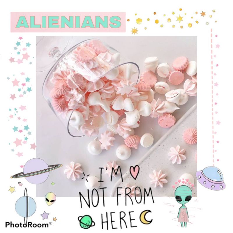 

Alien's Pinky Meringues