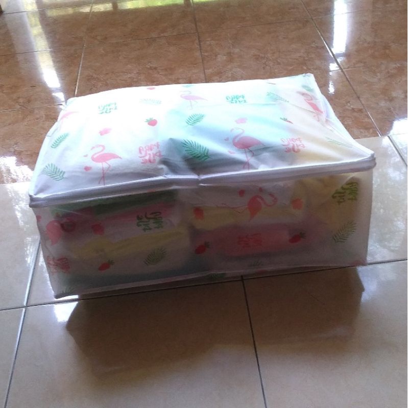 Tas bedcover selimut cover dust tempat penyimpanan handuk seprei