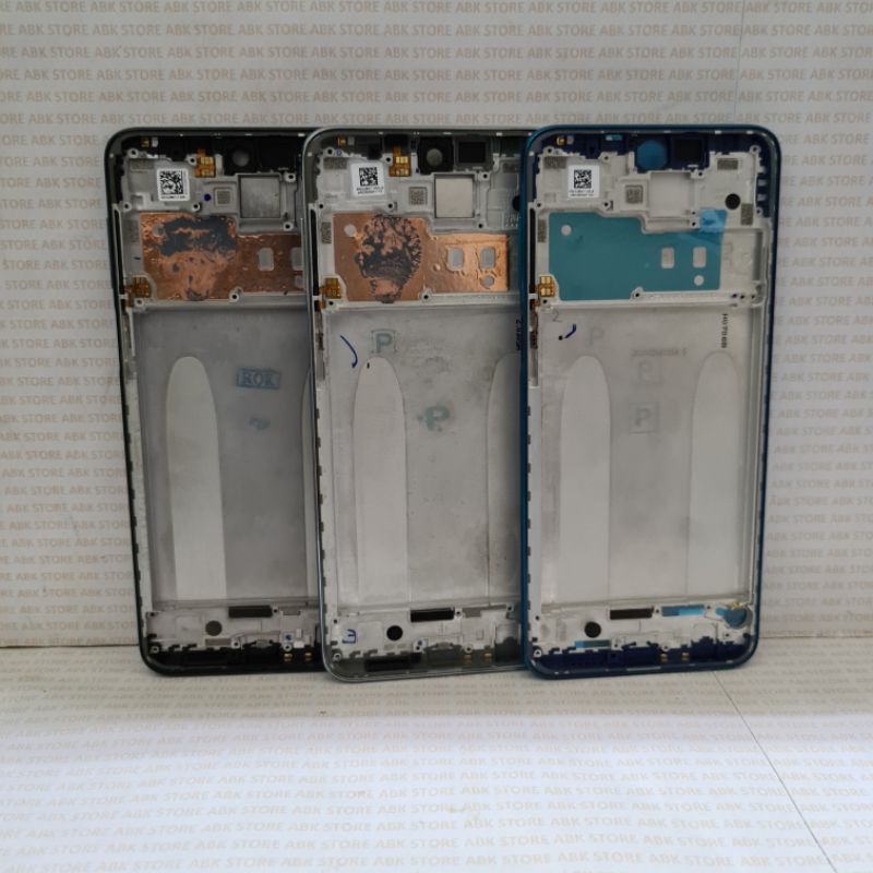 FRAME LCD TULANG TENGAH LCD TATAKAN DUDUKAN BAZZEL BEZZEL XIAOMI REDMI NOTE 9 PRO ORIGINAL