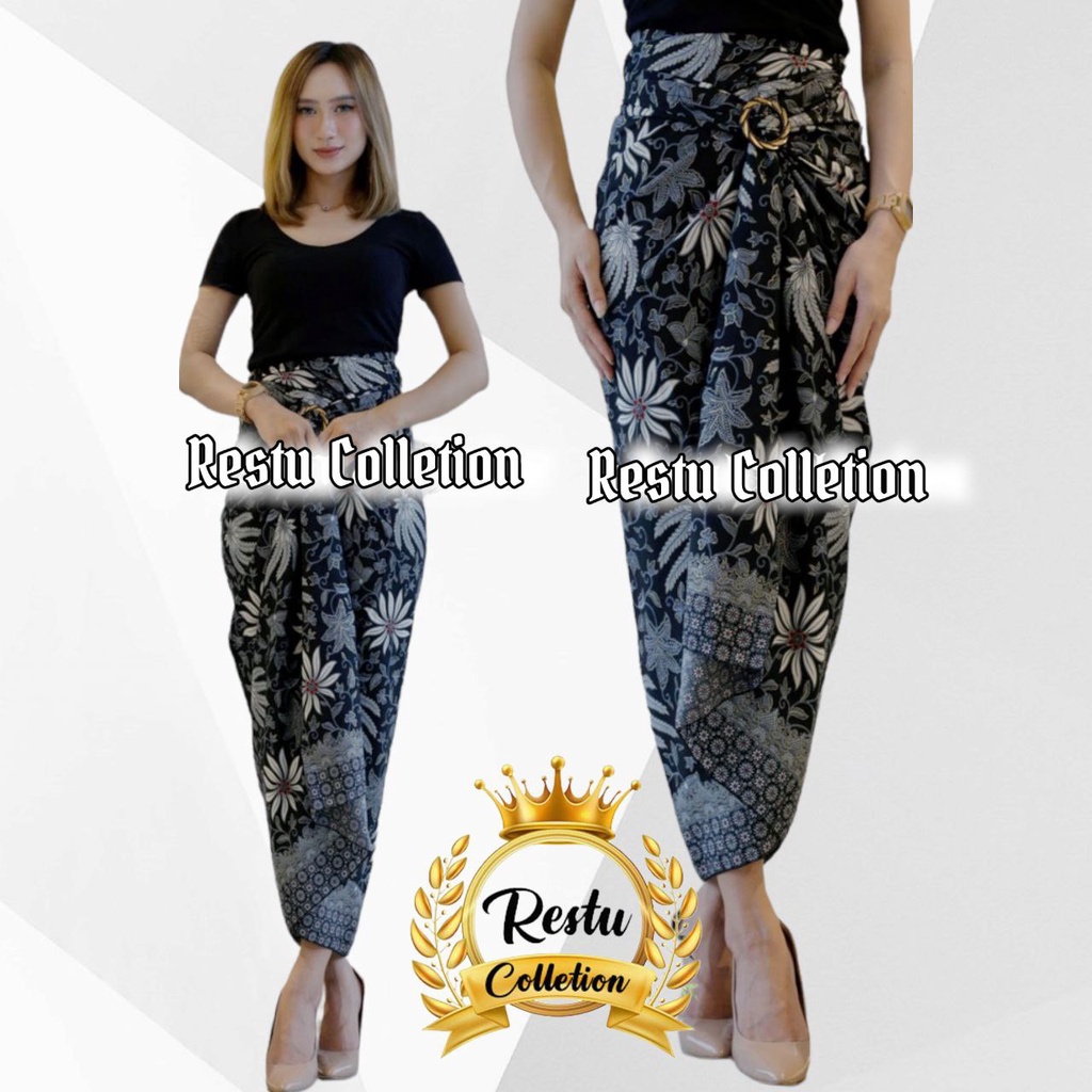 COD Restu Colletion Rok Lilit Songket Serut Batik Bawahan Kebaya Wisuda Kemeja Bloese Kondangan Nikahan Tunangan Wanita Allsize Bahan Satin HQ Premium LARAS SALEM BESTSELLER