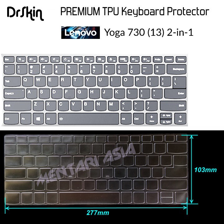 Keyboard Protector Lenovo YOGA 730-13 - DrSkin PREMIUM TPU