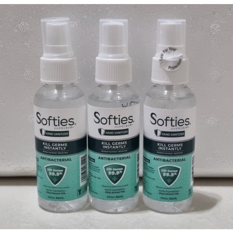 COD - Hand Sanitizer Gel Softies HandSanitizer Spray 60 ml Antiseptik 60ml