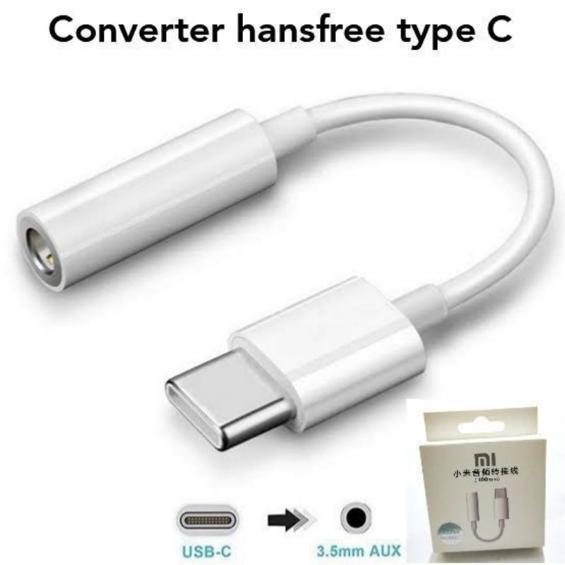 Sambungan Headset Type C to Aux Adapter Converter Audio Usb Type C