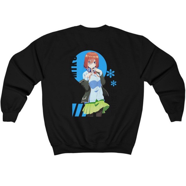 Crewneck Miku Nakano Kawaii Anime Go-toubun no Hanayome