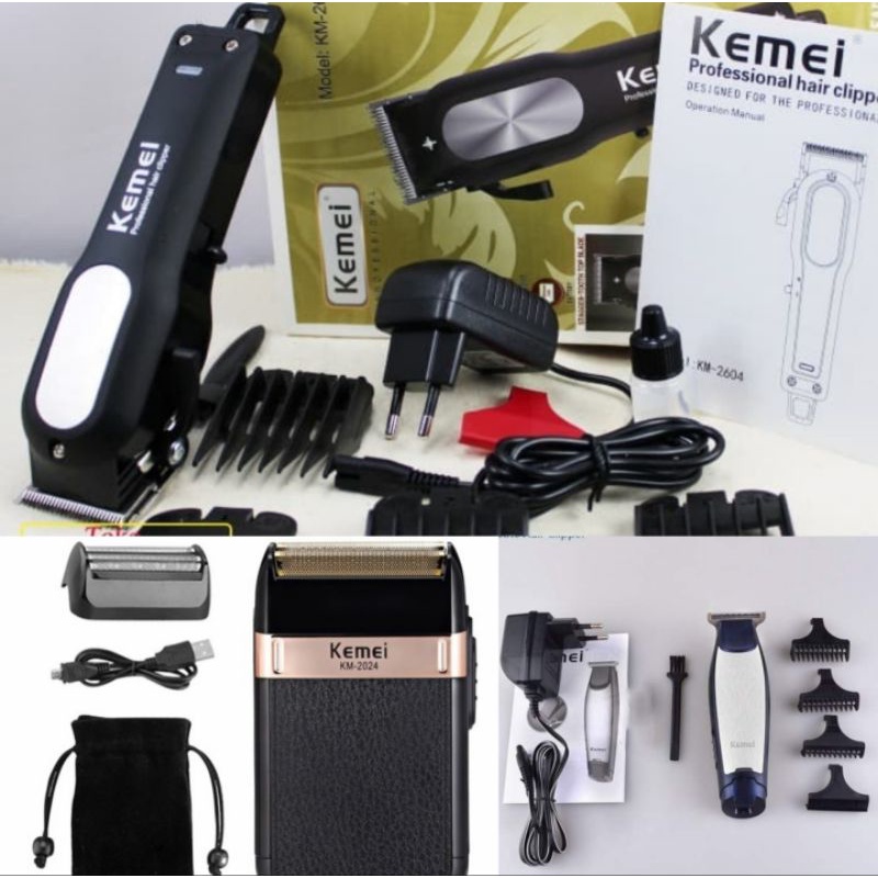 Paket kemei lengkap kemei 2604 kemei 2024 kemei 5021