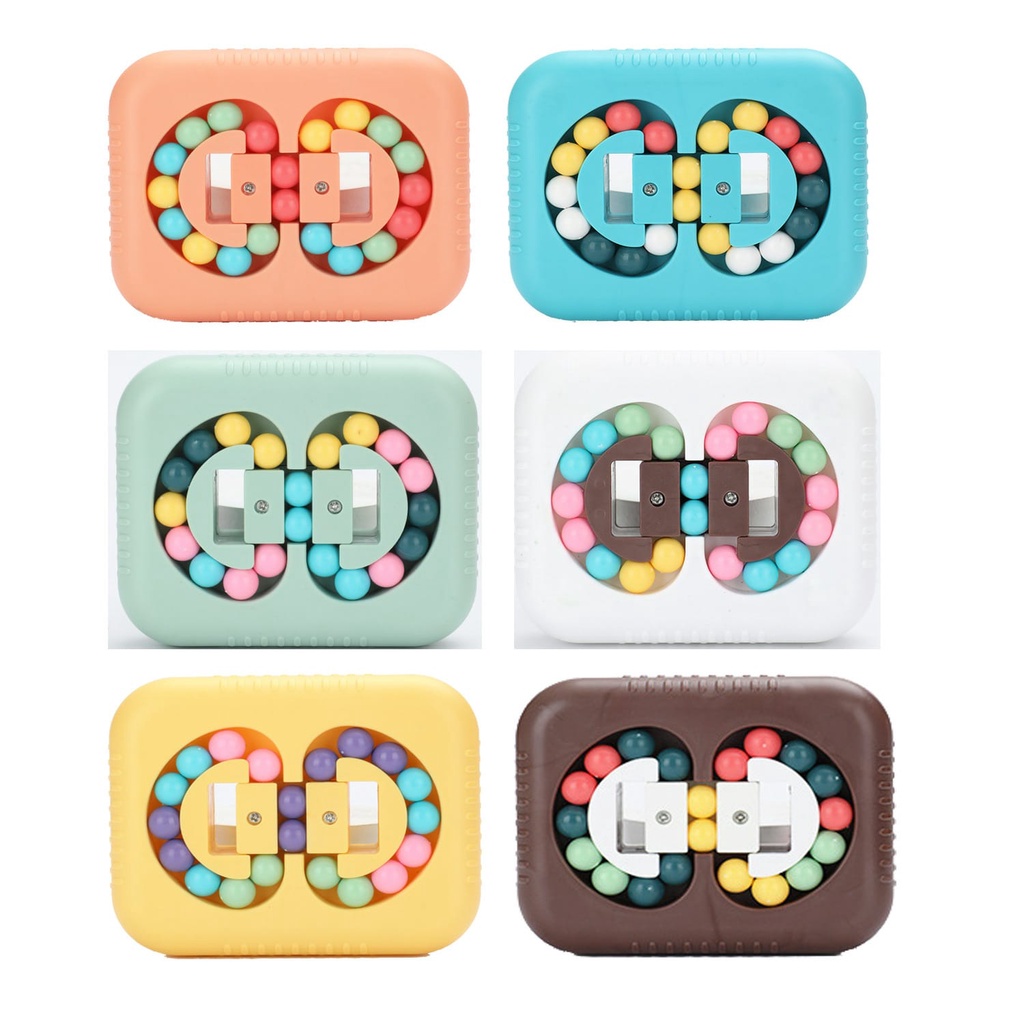 Tma / Mainan Edukasi IQ Anak Puzzle Beads / Fidget Spinner Cube Disc / Mainan Stress Relief